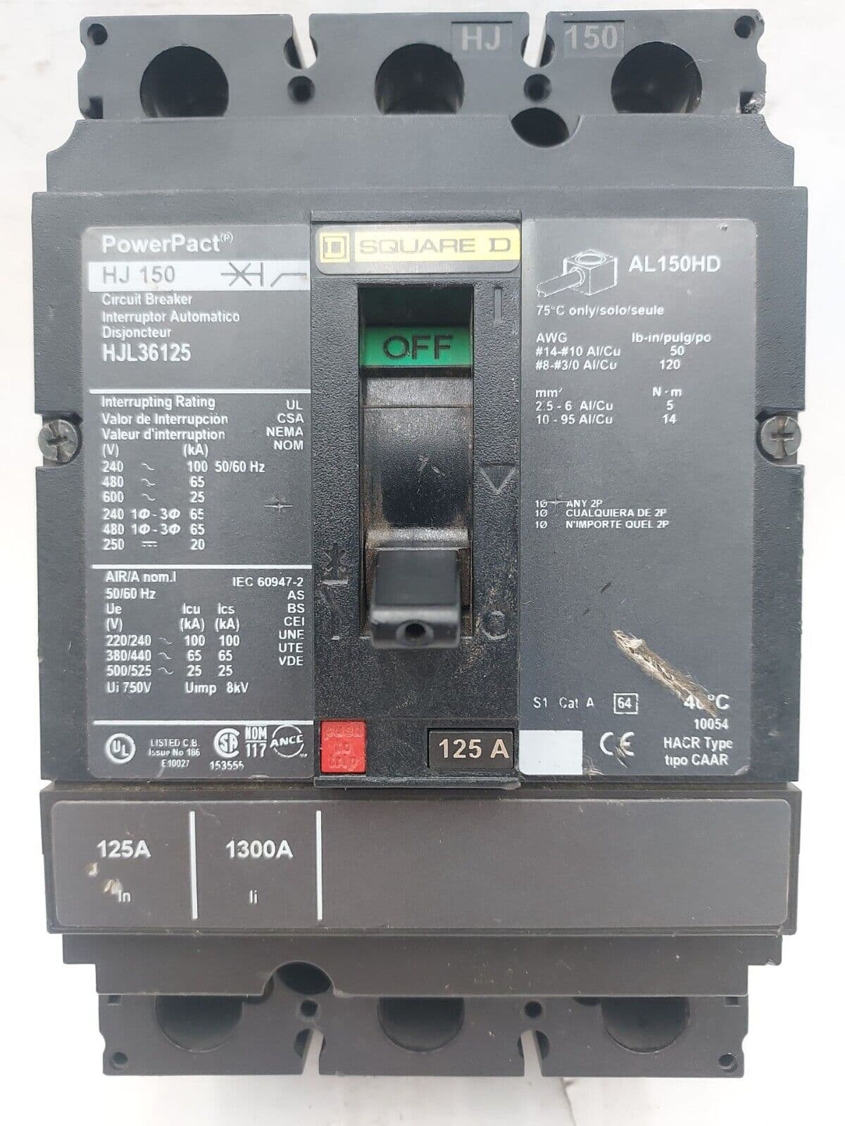 Square D HJL36125 – image 1