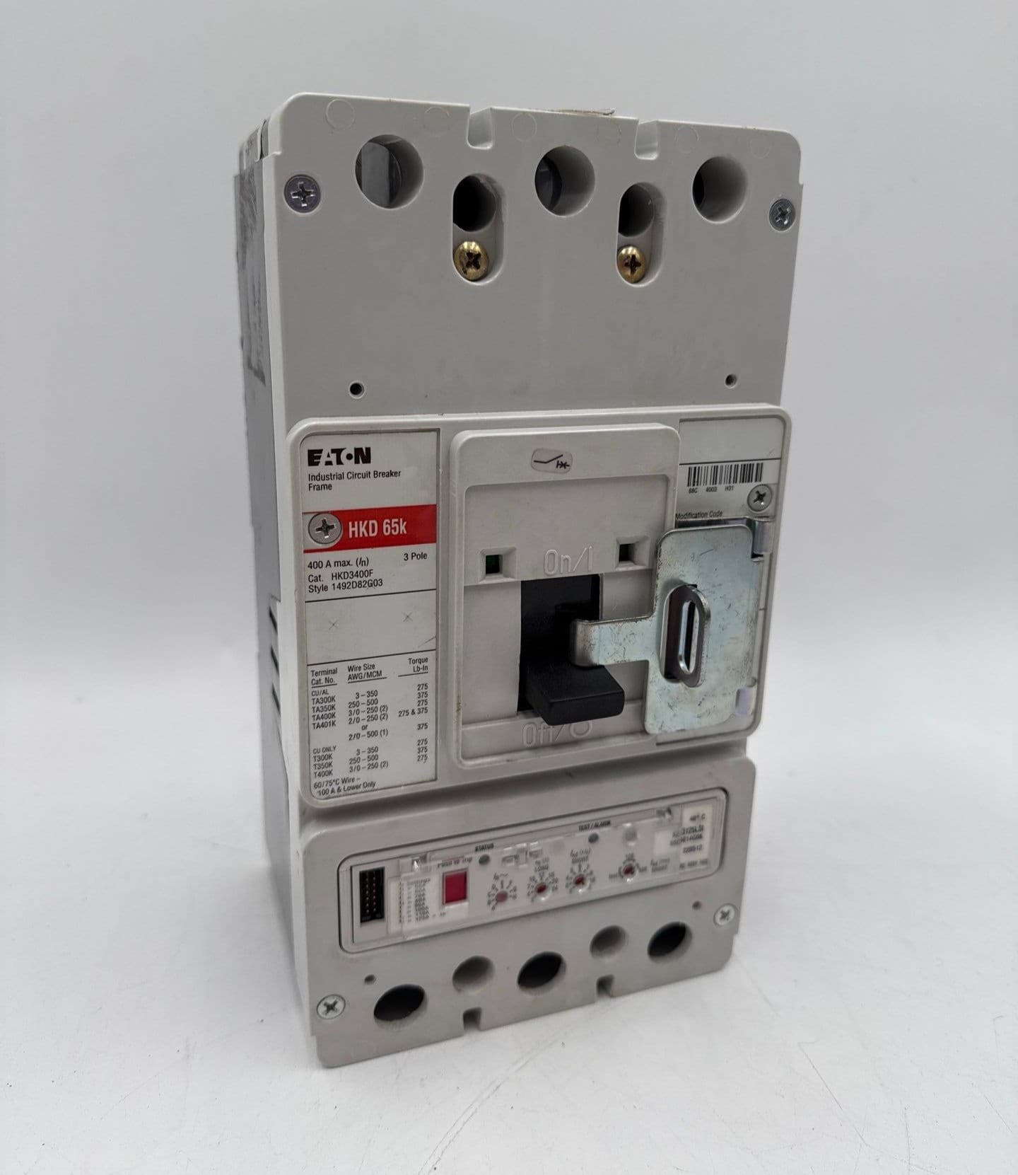 Eaton HKD3125 Circuit Breaker 125A 3P 600V Trip KES3125LSI HKD 65k 125 Amp – image 1