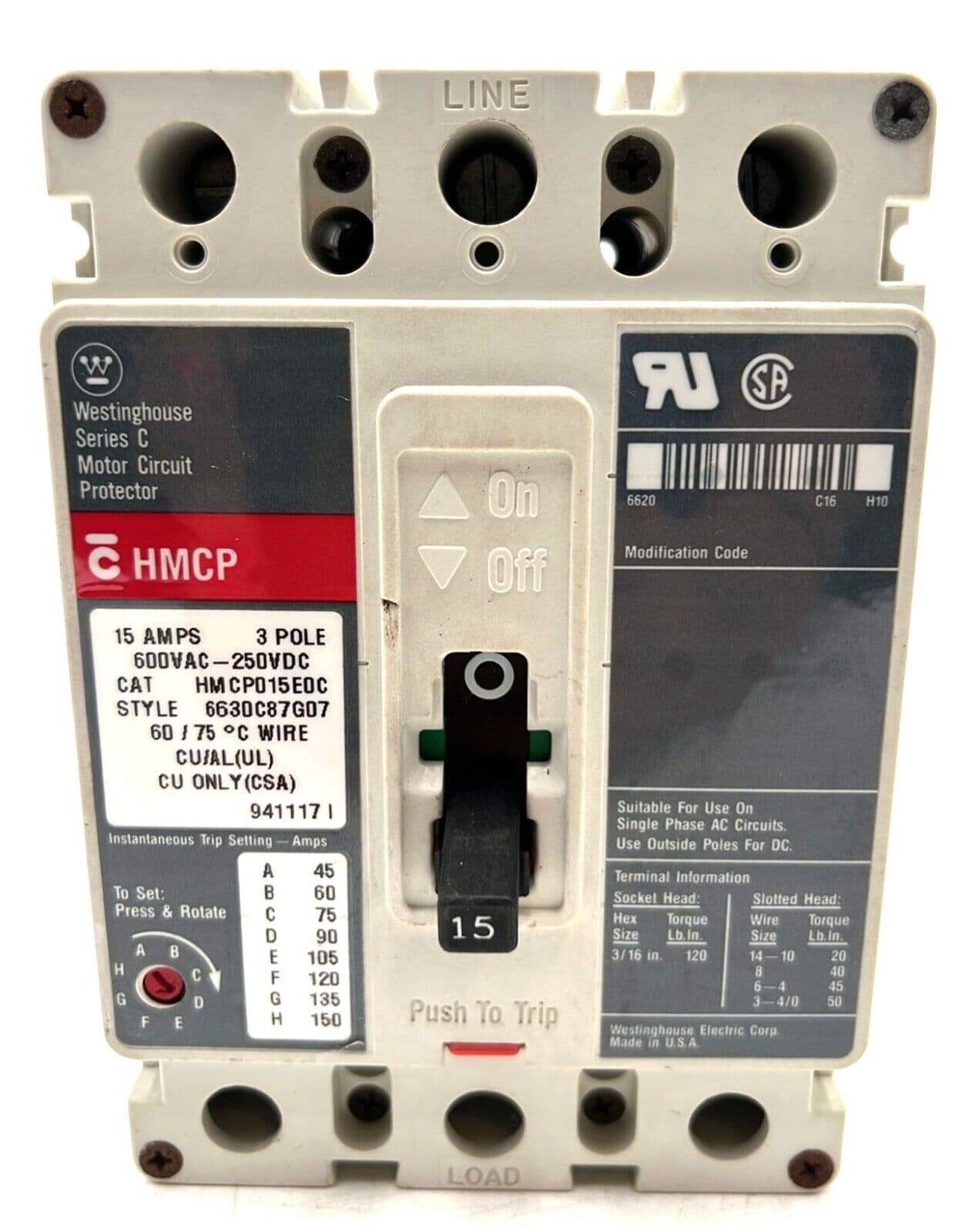 Westinghouse HMCP015E0C – image 1