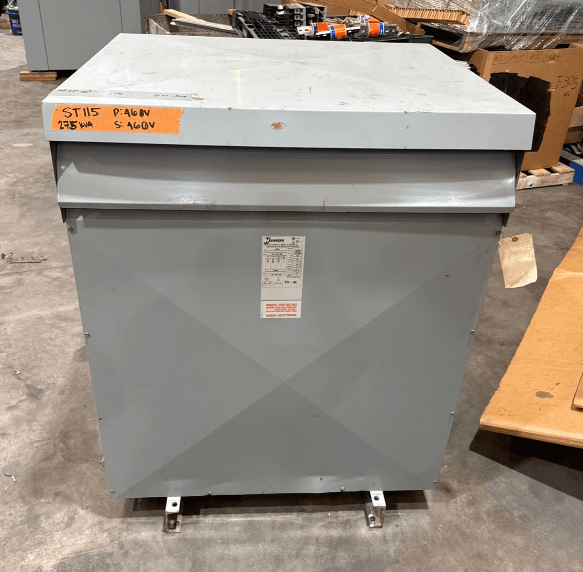 275KVA Hammond 177090 Transformer Pri 460V Sec 460V 3PH 3R Encl Outdoor – image 1