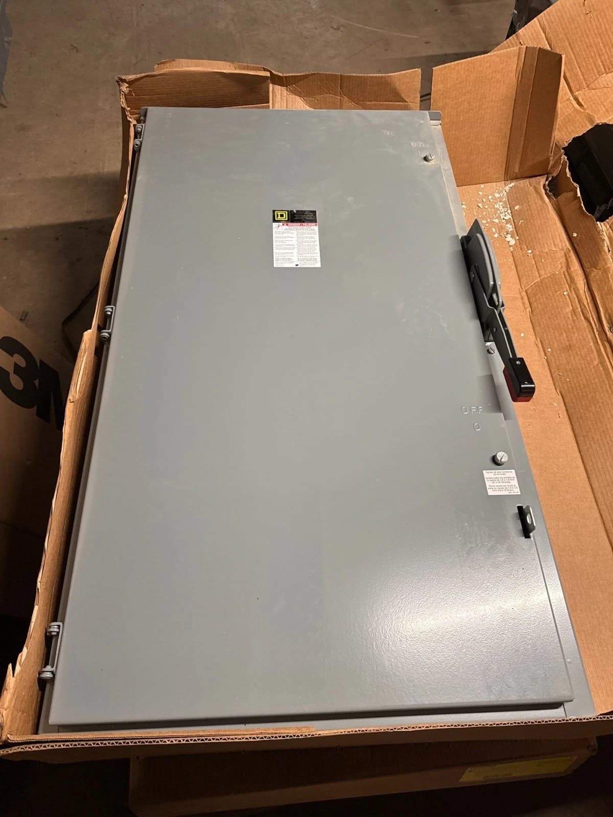 Square D HU365NR Safety Disconnect Switch 400A 3P 600V 3PH Type 3R Outdoor NIB – image 1