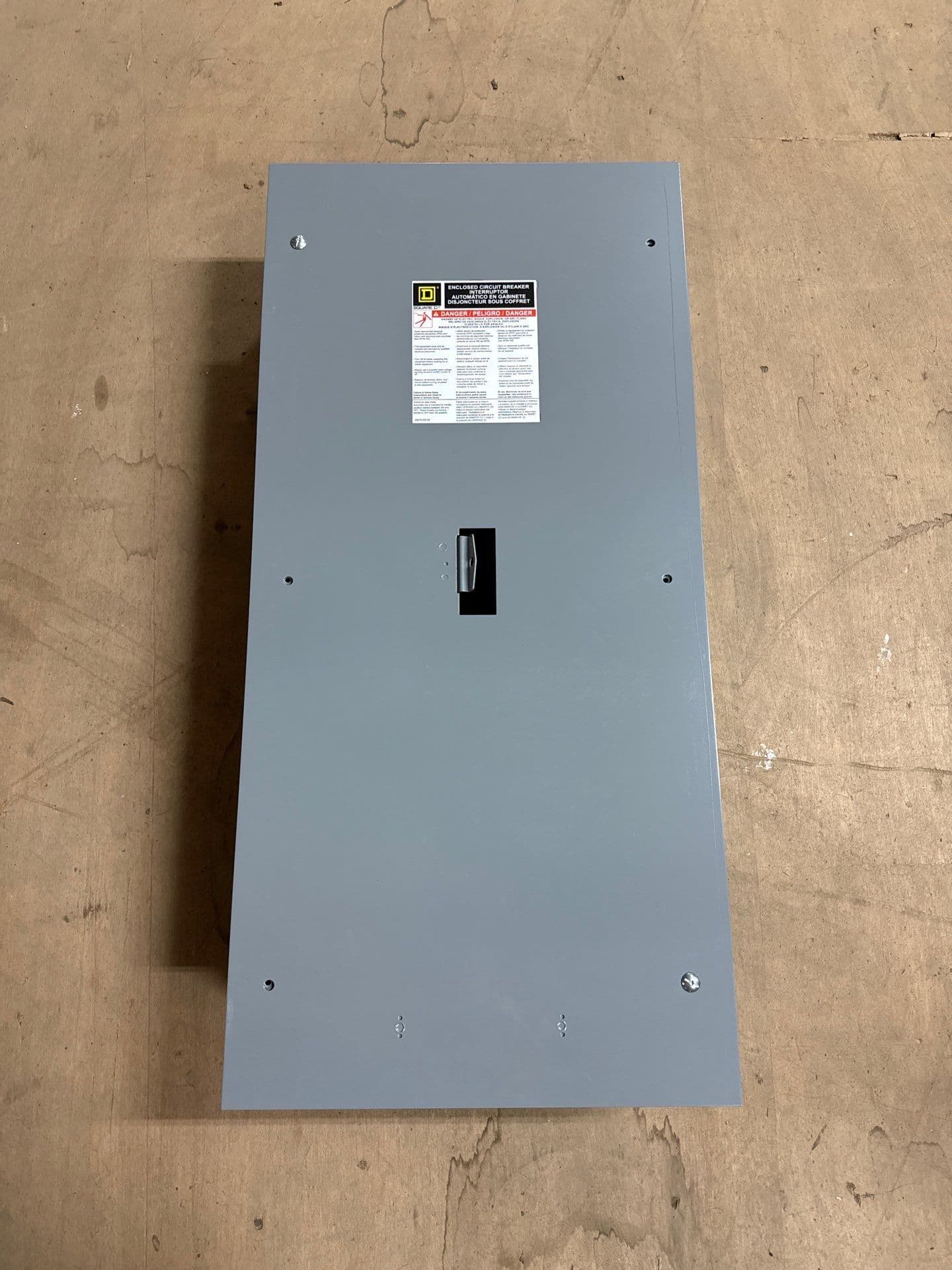 Square D J250F Circuit Breaker Enclosure 250A 600V Flush Mount Type 1 Encl