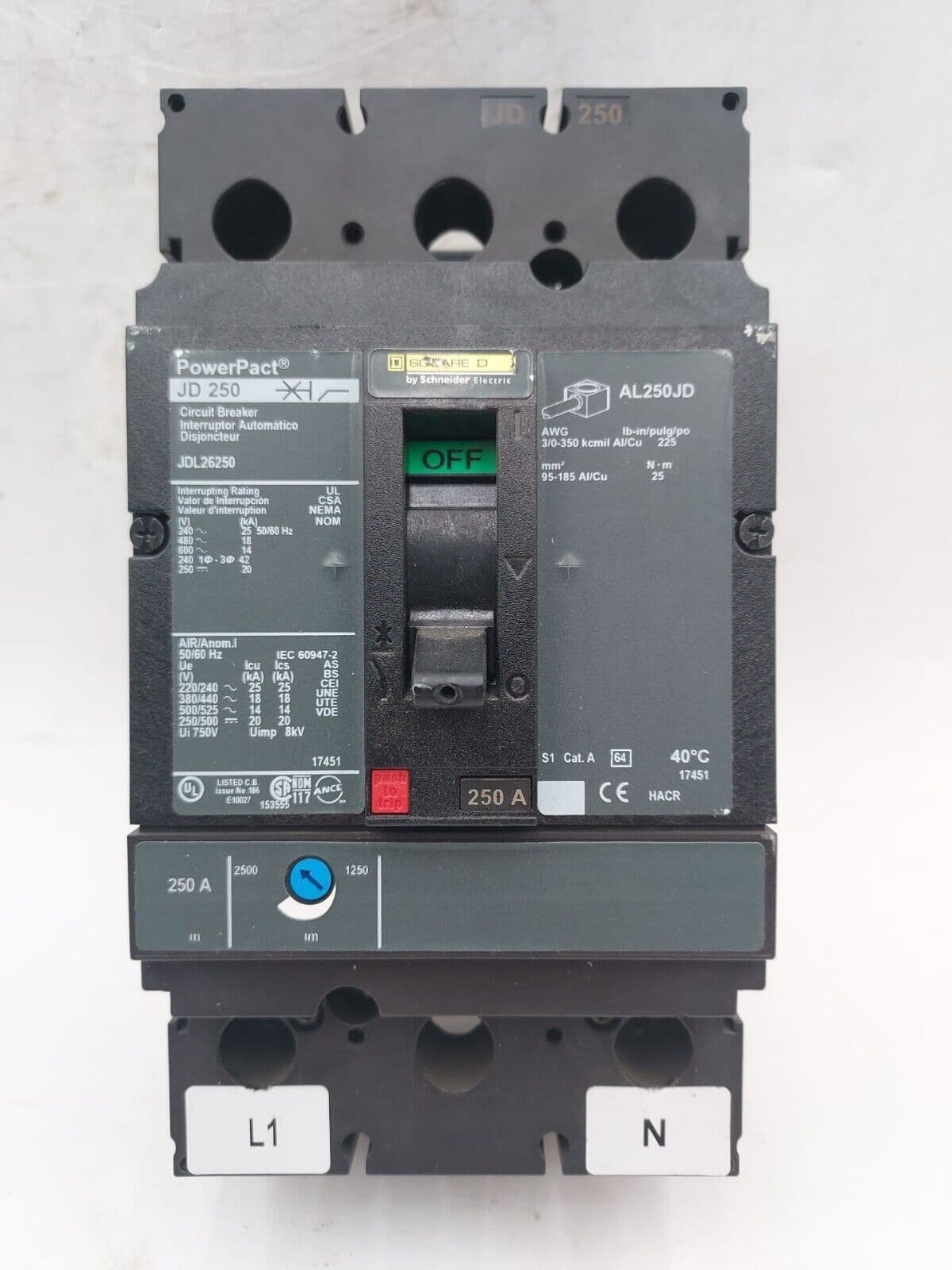 Square D JDL26250 – image 1