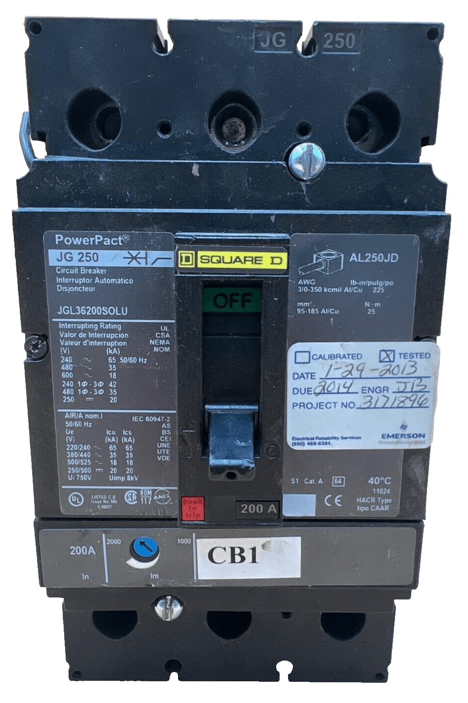 Square D JGL36200SOLU – image 1