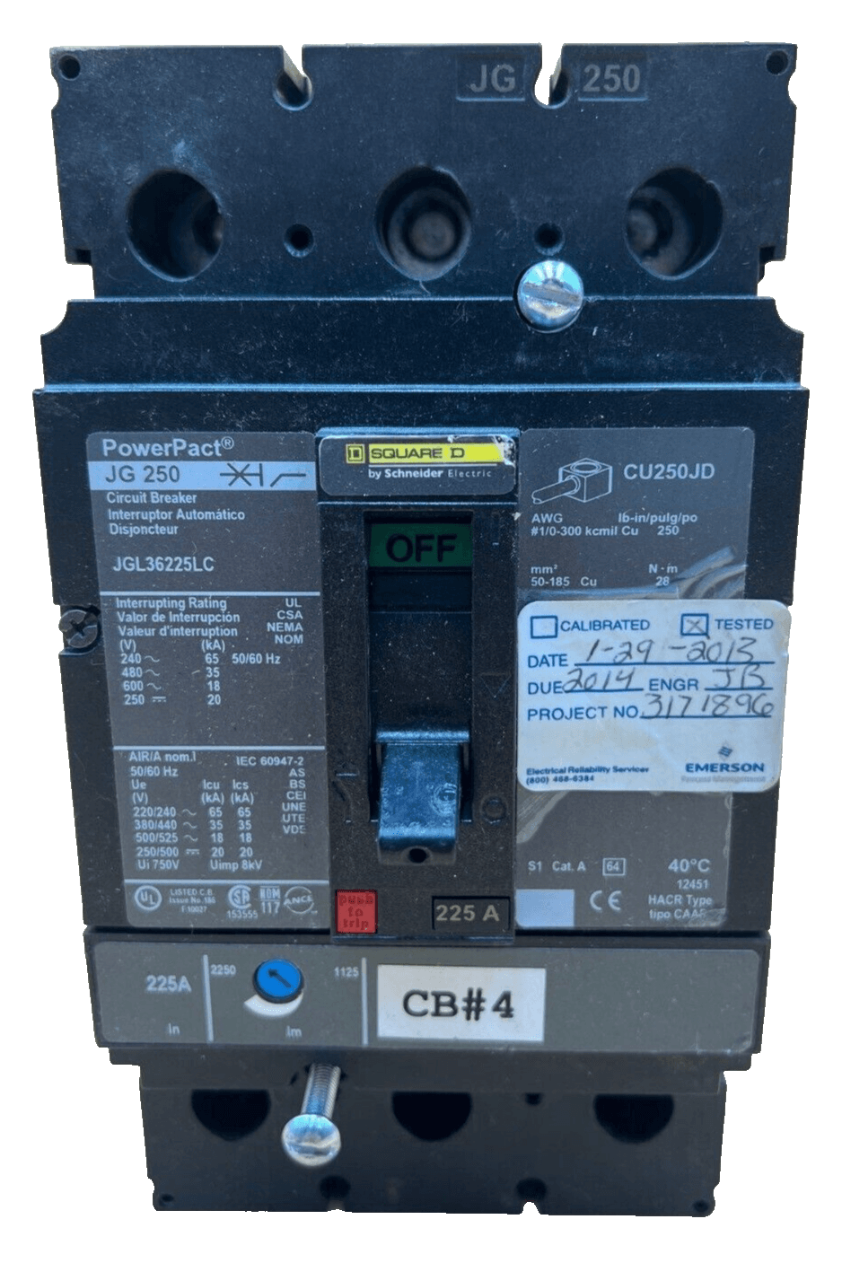 Square D JGL36225LC – image 1