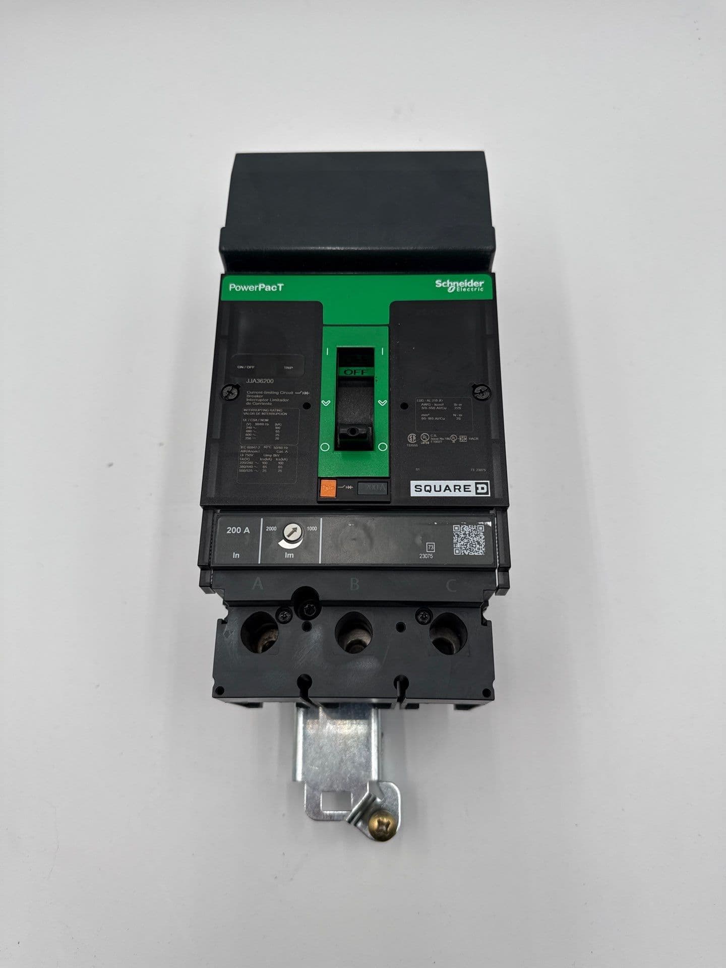Square D JJA36200 I-Line Circuit Breaker 200A 3P 600V JJA 200 Amp 3 Pole – image 1