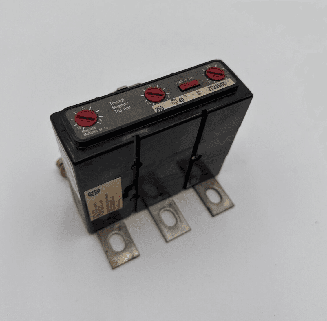 Cutler Hammer JT3250T Trip Unit 250A 3P 600V For JD HJD JDC JT Frame Breakers – image 1