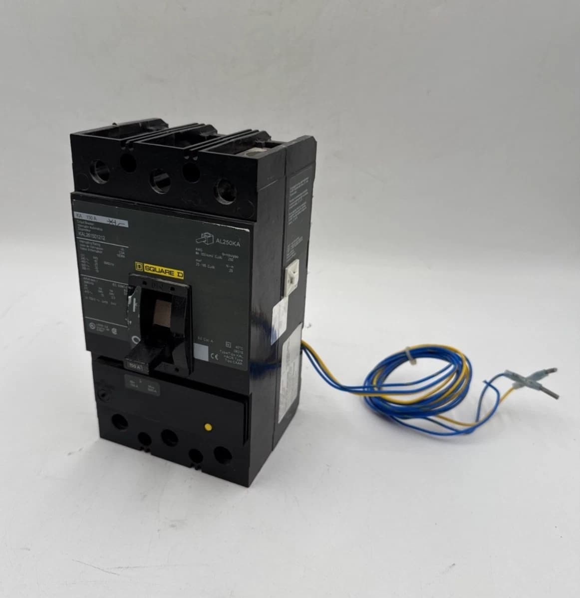 Square D KAL261501212 Circuit Breaker 150A 2P 600V KAL 150 Amp Aux Switch 11A – image 1