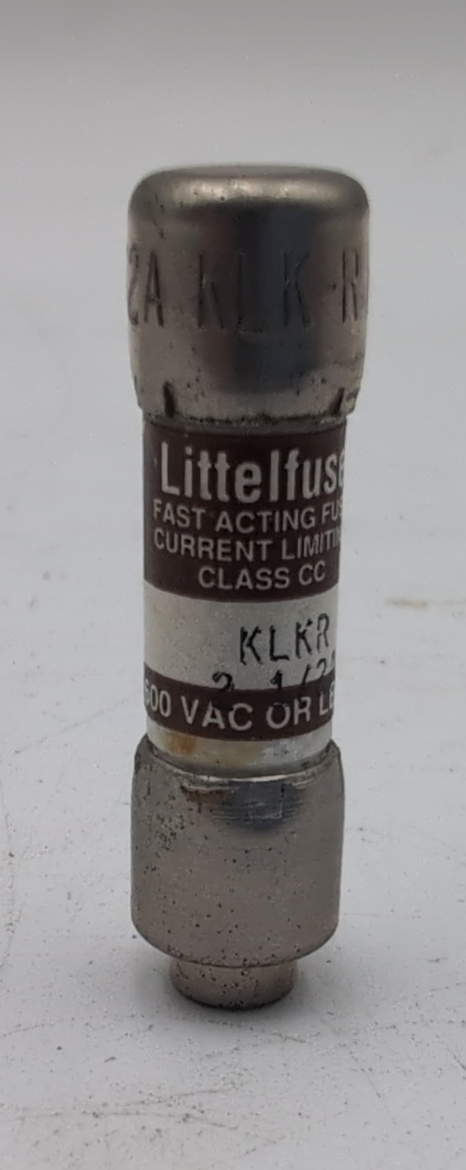Littelfuse KLKR 2 1/2A Fuse 2.5 Amp 600V Class CC Fast-Acting KLKR-2-1/2 – image 1