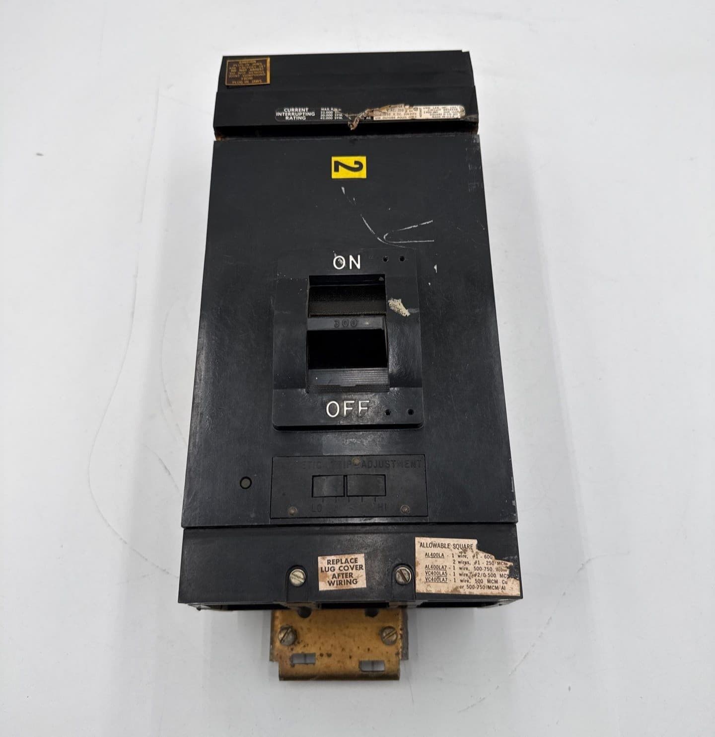 Square D LA36300 I-Line Circuit Breaker 300A 3P 600V 3PH LA 300 Amp Black – image 1
