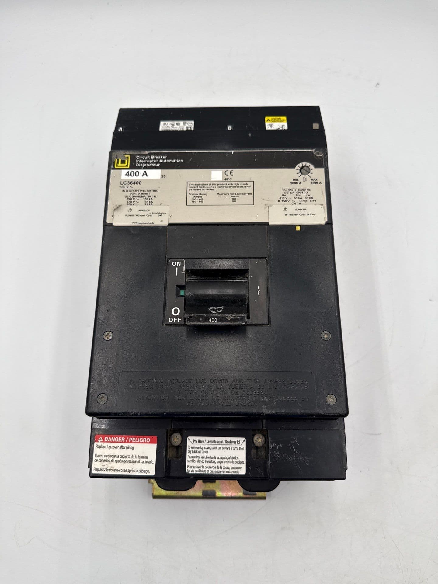 Square D LC36400 I-Line Circuit Breaker 400A 3P 600V LC 400 Amp 3 Pole 3PH – image 1