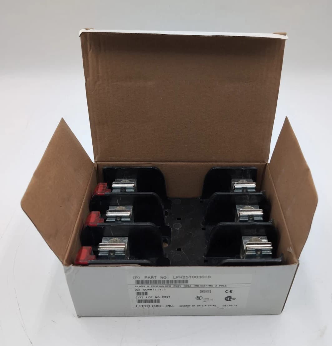 Littelfuse LFH251003CID Fuse Block for Class H Fuses LED Indication 100A 3P 250V