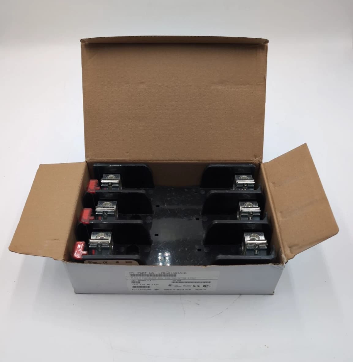 Littelfuse LFR601003CID Fuse Block for Class R FusesvLED Indication 100A 3P 600V