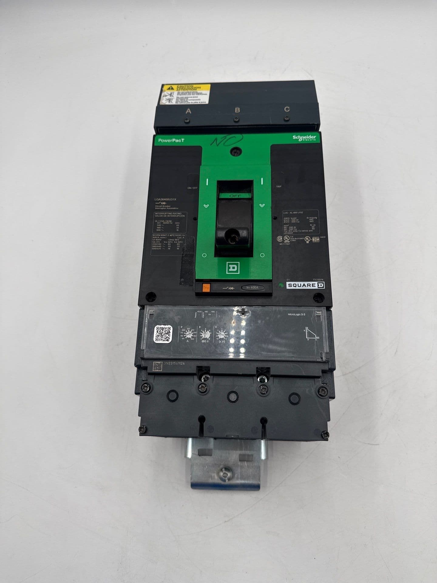 Square D LGA36400U31X I-Line Circuit Breaker 400A 3P 600V LGA 400 Amp 3 Pole – image 1