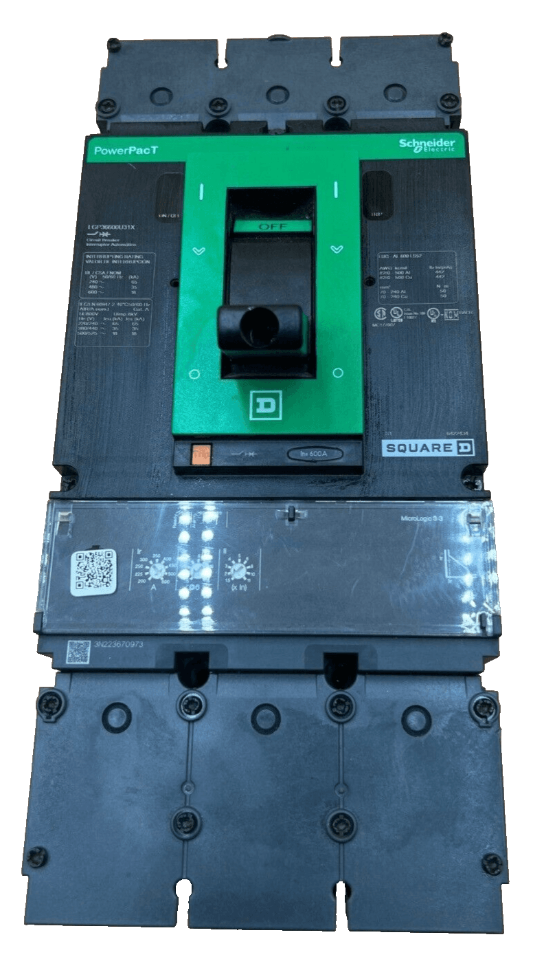 Square D LGP36600U31X Circuit Breaker 600A 3P 600V 3PH LGP 600 Amp 3 Pole – image 1