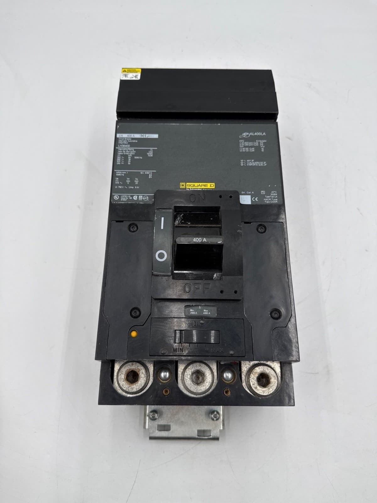 Square D LH36400 I-Line Circuit Breaker 400A 3P 600V 3PH LH 400 Amp 3 Pole – image 1