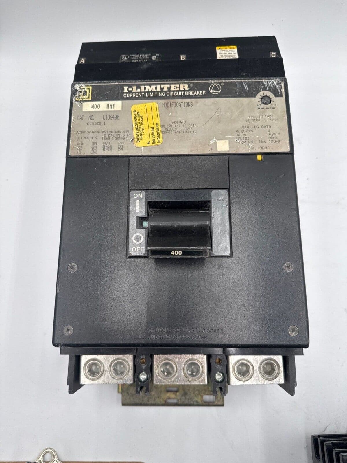 Square D LI36400 I-Line Circuit Breaker 400A 3P 600V 3PH LI 400 Amp 3 Pole – image 1