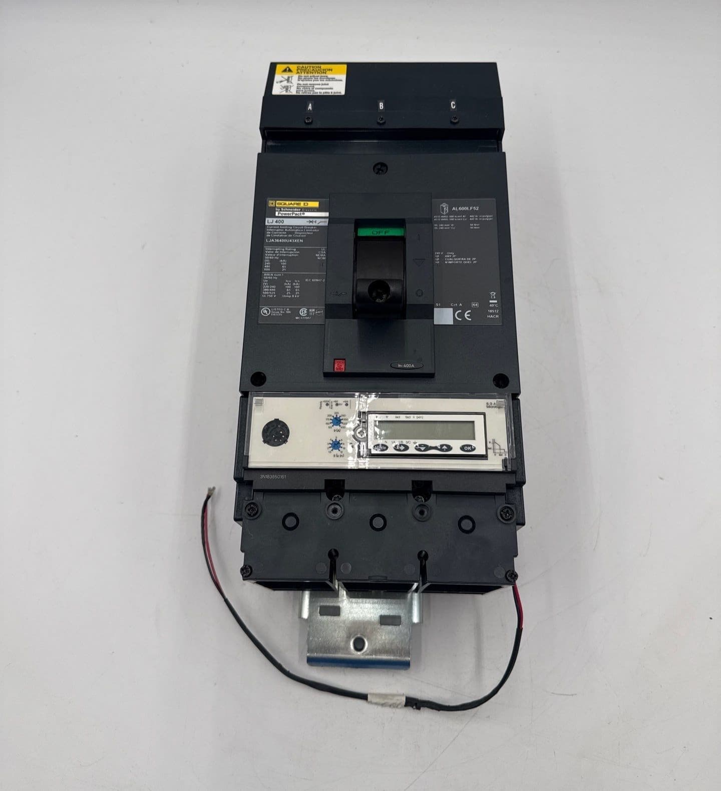 Square D LJA36400U43XEN I-Line Circuit Breaker 400A 3P 600V 3PH LJA 400 Amp – image 1