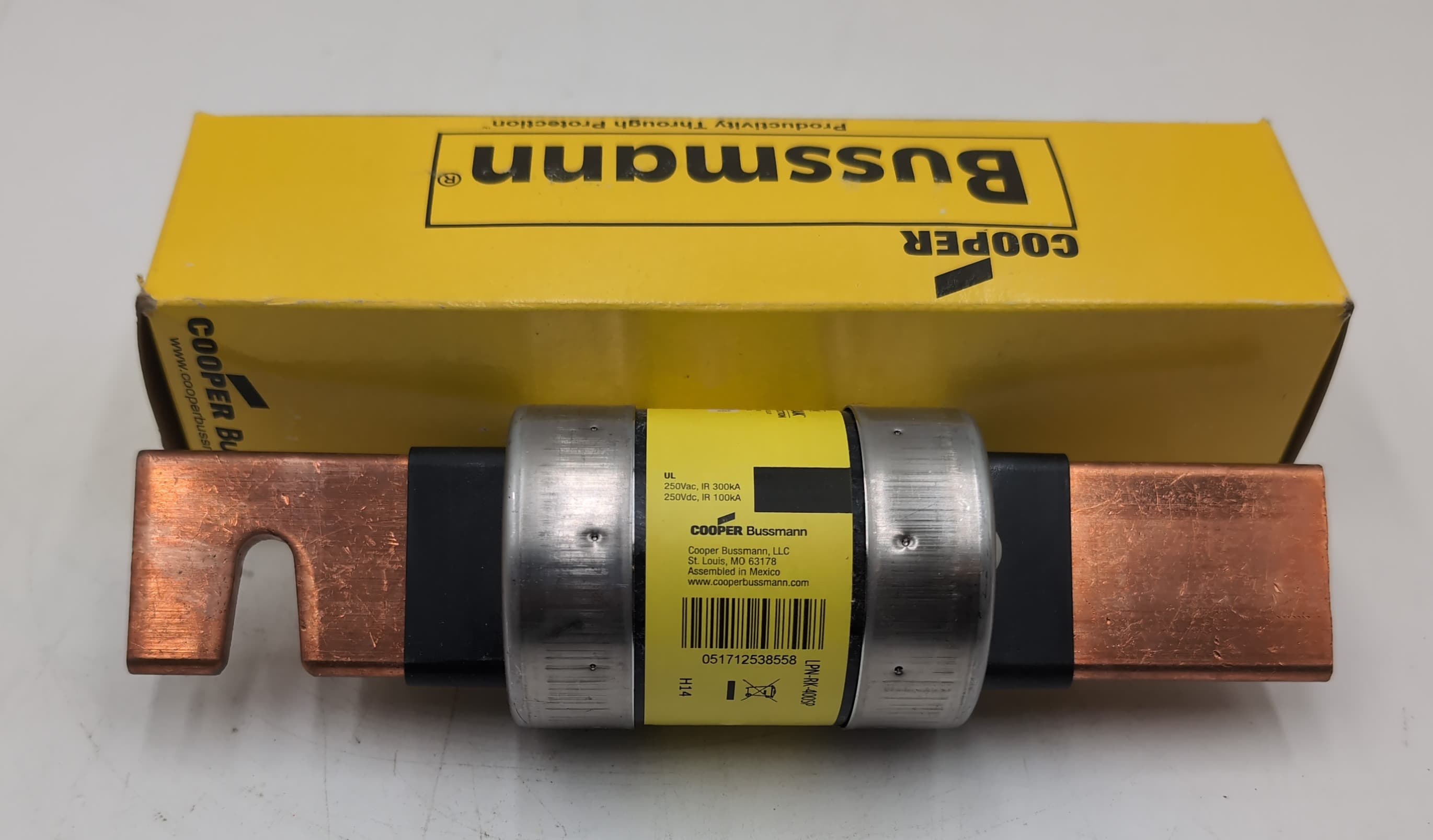 Bussmann LPN-RK-400SP 400A 250V AC/DC RK1 Industrial Time-Delay Fuse NEW in Box