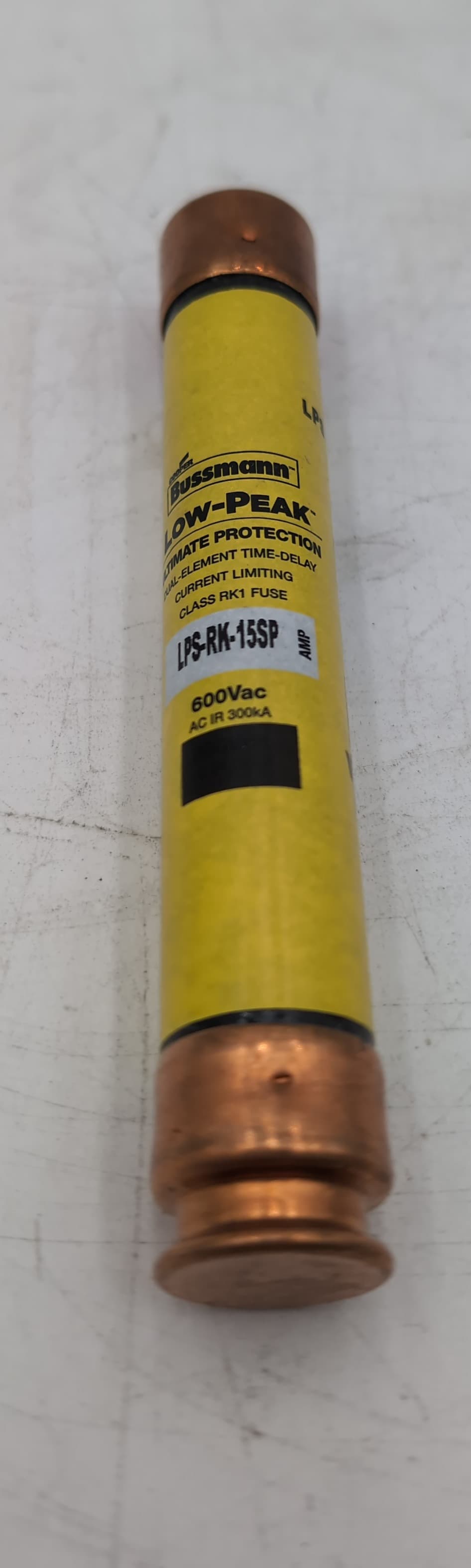 Bussmann LPS-RK-15SP 15 Amp 600V Class RK1 Time-Delay Fuse NEW