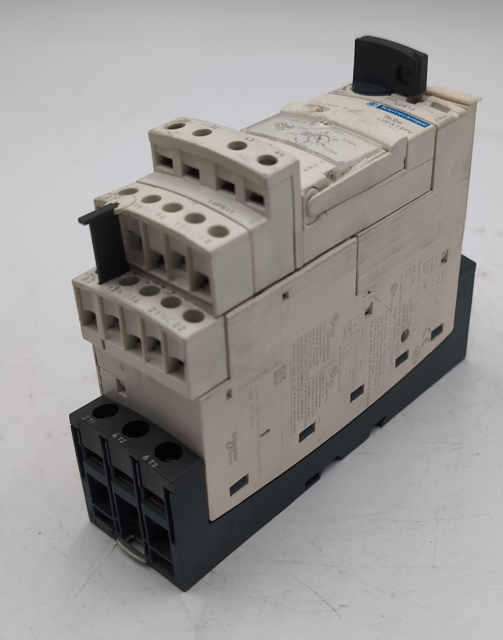 Schneider Electric TeSys U LUB12 Power Base & LUCA12FU Control Unit 3-12A 240V
