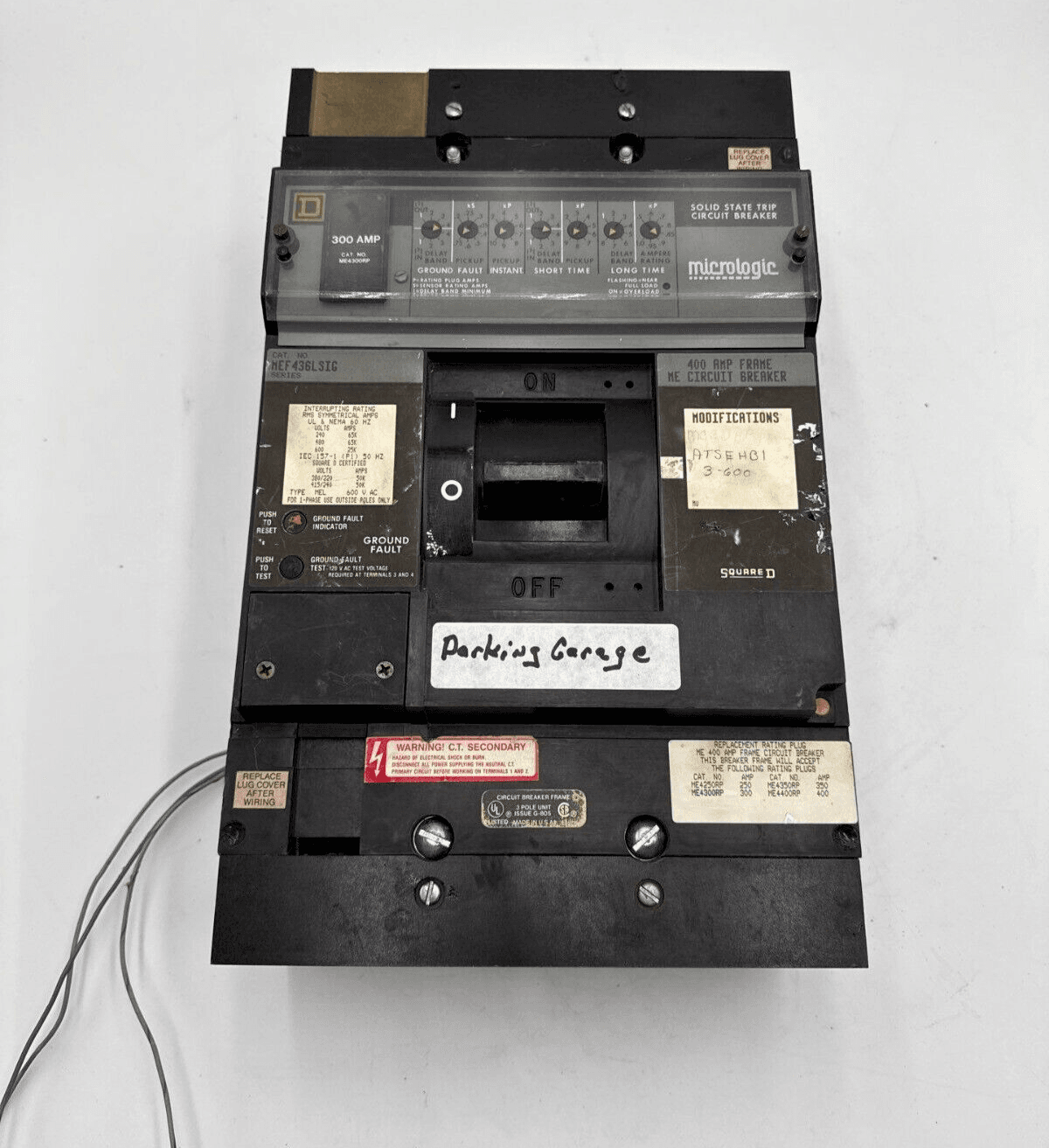 Square D MEF436LSIG Circuit Breaker 300A 3P 600V Solid State Trip Micrologic – image 1