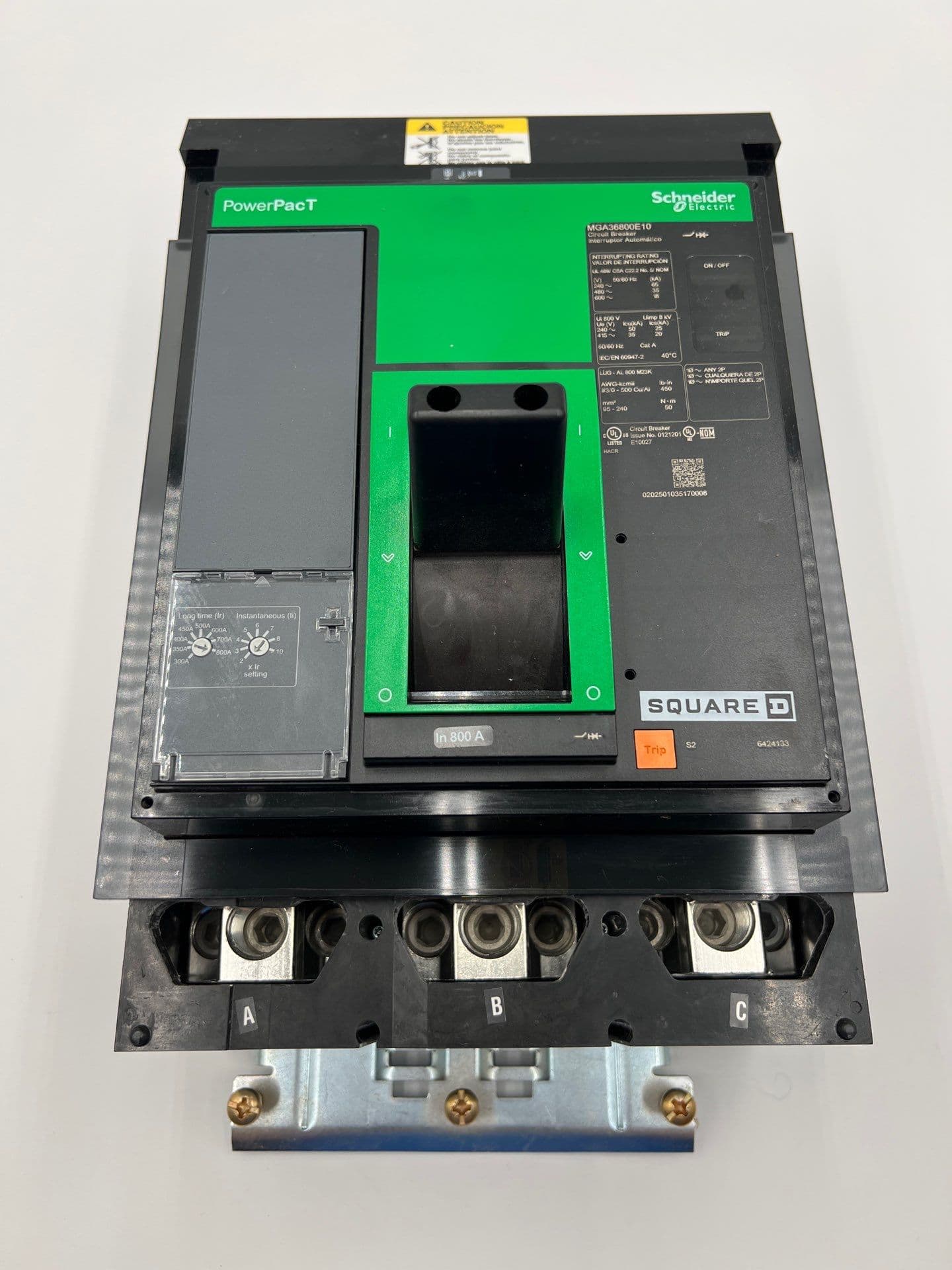 Square D MGA36800E10 I-Line Circuit Breaker 800A 3P 600V MGA 800 Amp 3 Pole – image 1