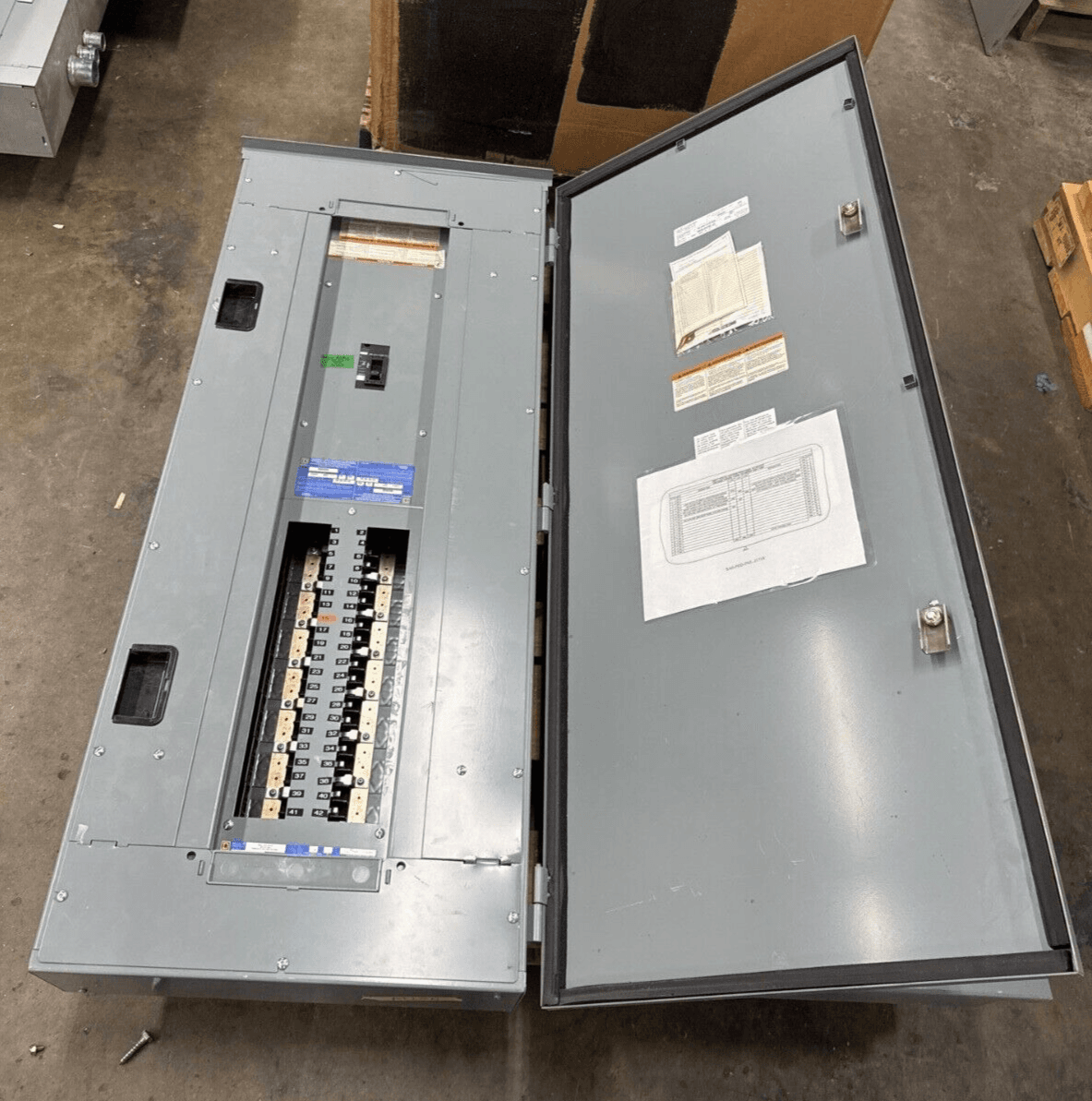 Square D NQOD442L225CU Panelboard 225A 240V 3PH 4W 42 Cir 3R Outdoor MCB P635 – image 1