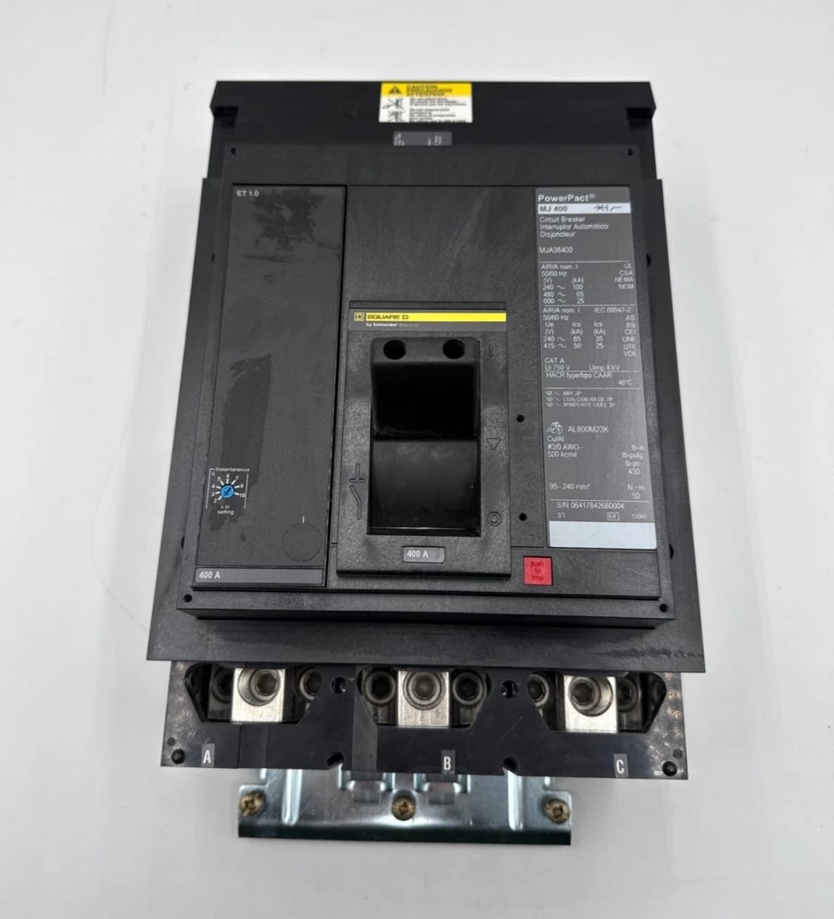 Square D MJA36400 I-Line Circuit Breaker 400A 3P 600V 3PH MJA 400 Amp 3 Pole New – image 1