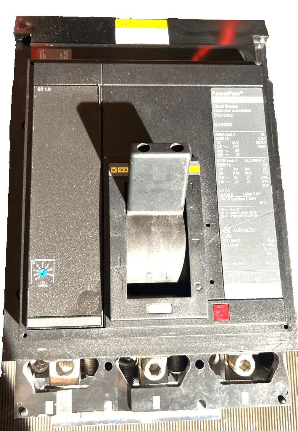 Square D MJA36800 I-Line Circuit Breaker 800A 3P 600V 3PH 800 Amp 3 Pole – image 1