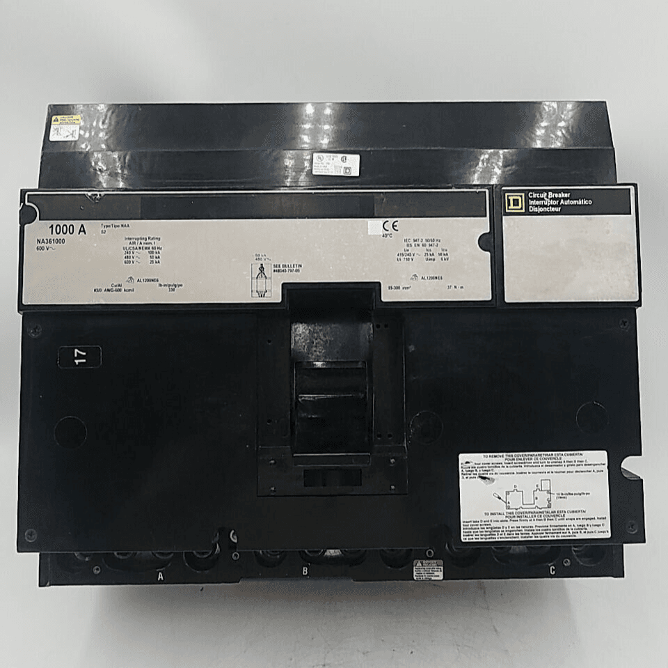 Square D NA361000 I-Line Circuit Breaker 1000A 3P 600V NAA 1000 Amp 3Pole – image 1