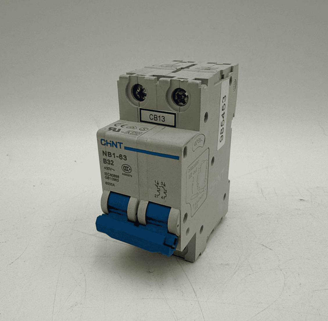 CHINT NB1-63 B32-2P Circuit Breaker 32A 2 Pole 400V B-CURVE 32 Amp NB1-B32-2P – image 1