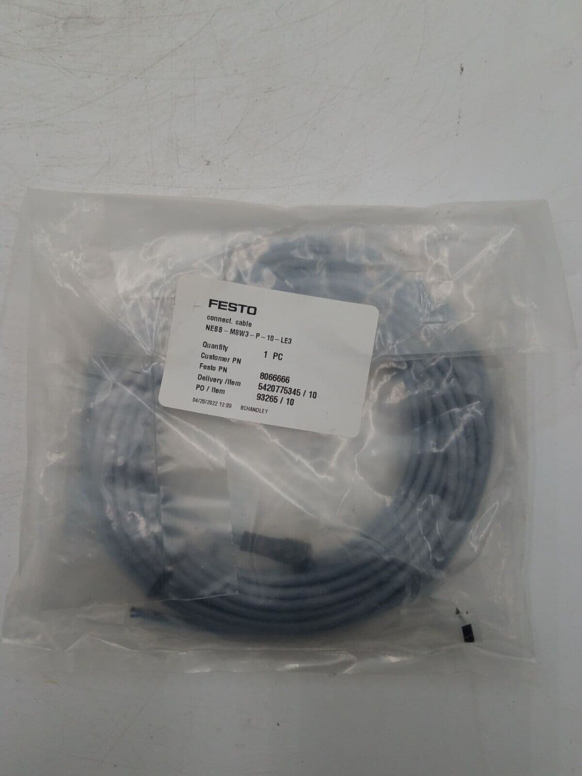 Festo NEBB-M8W3-P-10-LE3 – image 1