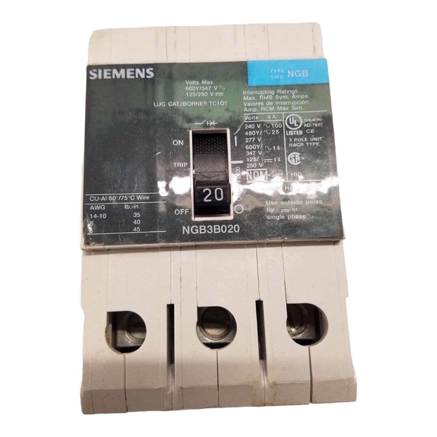 Siemens NGB3B020 – image 1