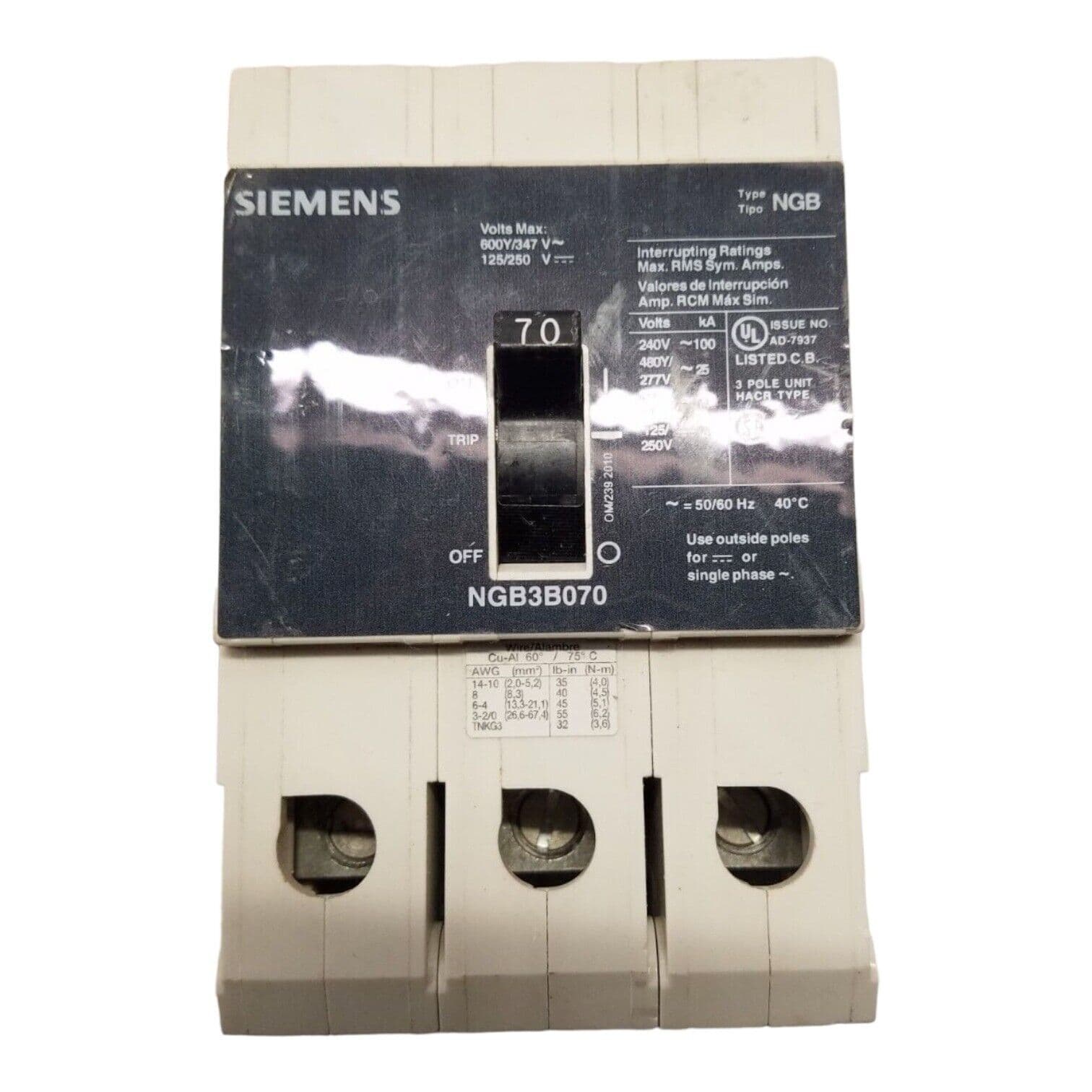 Siemens NGB3B070 – image 1