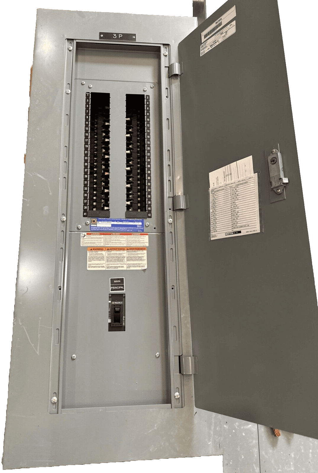 Square D NQ Panelboard 225A 208Y/120V 3PH 4W MCB Main QDL32225 42 Cir P545 – image 1