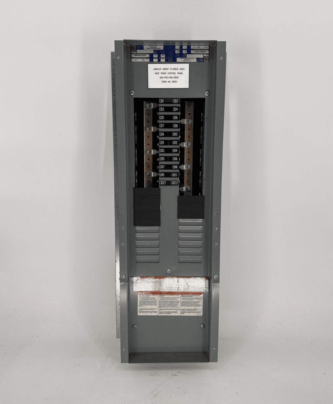 Square D NQOD442L225CU Interior Panelboard 225A 240V 3PH 4W 42 Space 225 Amp MLO – image 1