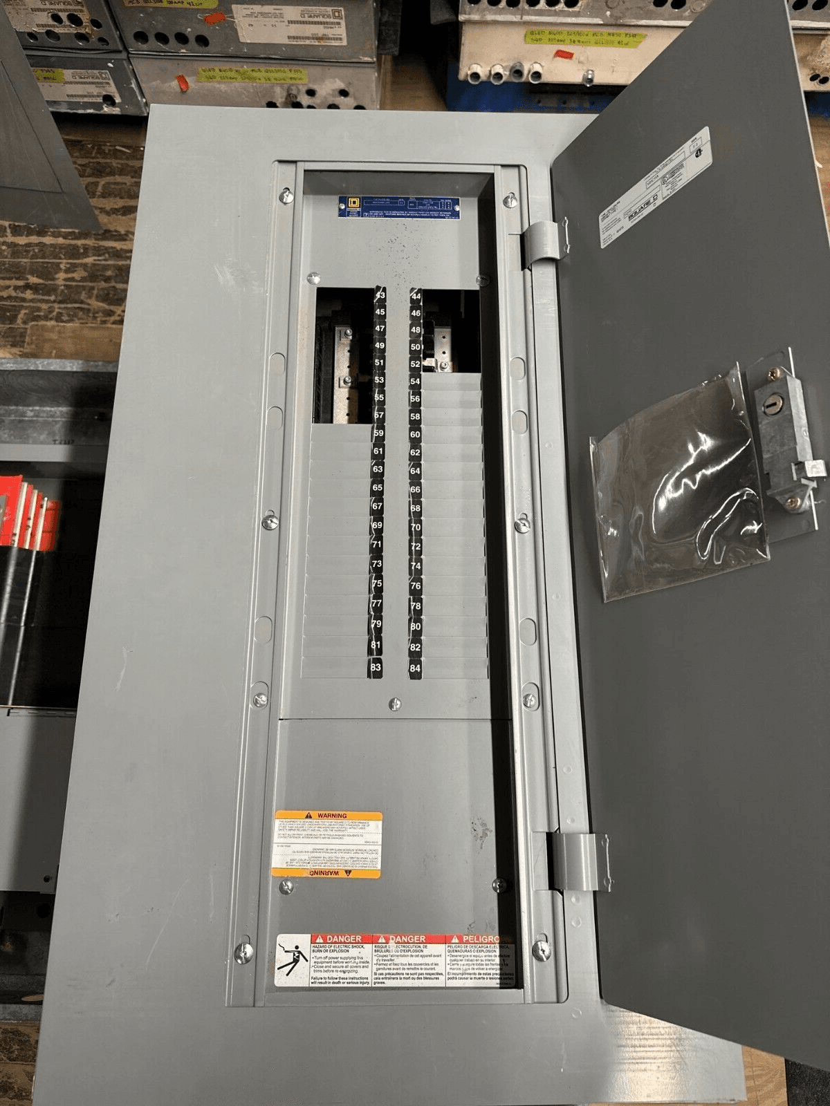 Sq D NQOD442L225 Panelboard 225A 208Y/120V 4W 3P Main Lug Panel MLO 42 P298 – image 1