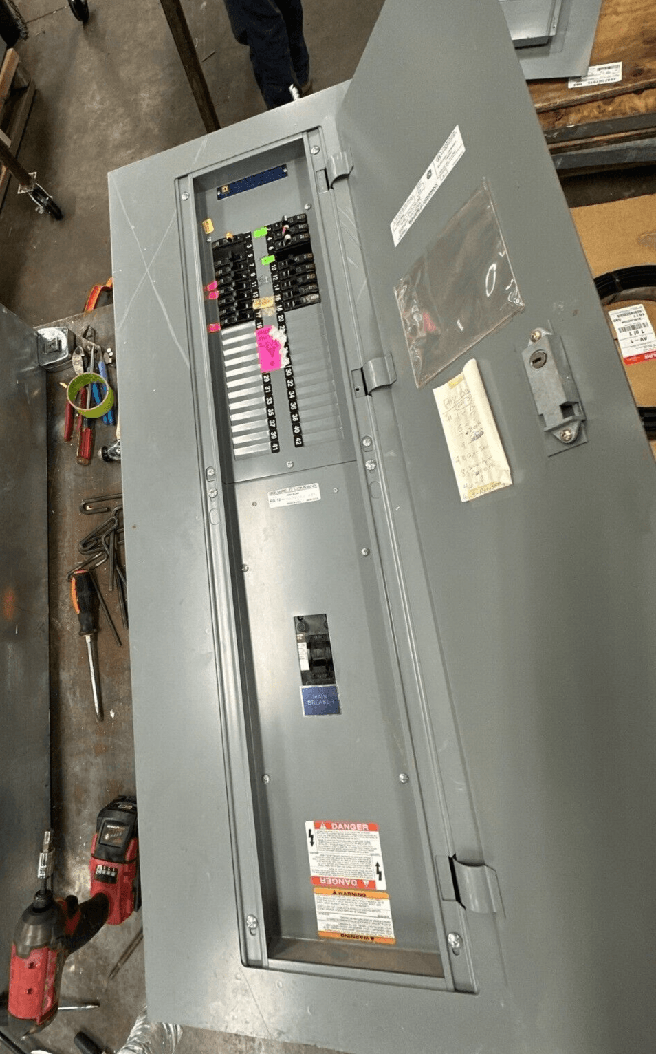 Square D NQOD Panelboard 225A 208/120V 3PH 4W MCB Panel 42 Circuit P351 – image 1