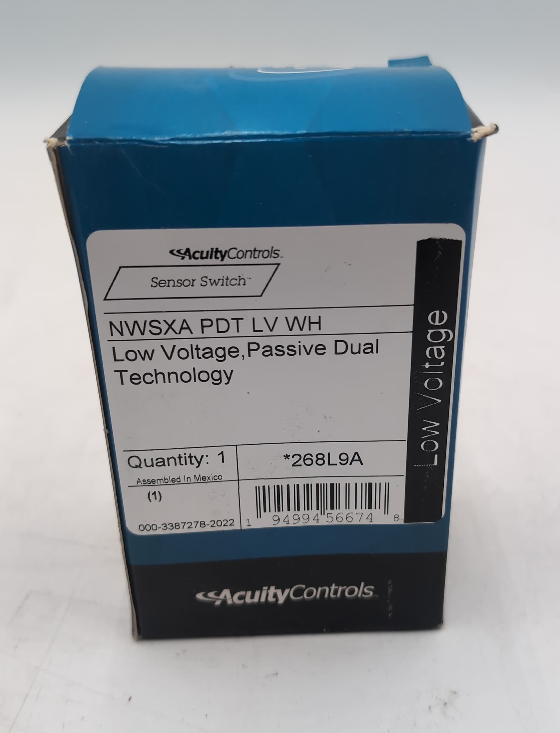 Acuity nLight NWSXA PDT LV WH Wall Switch Occupancy Sensor White 268L9A