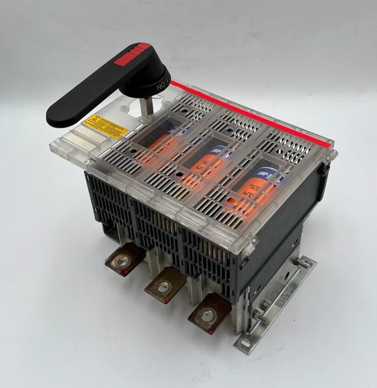 ABB OES400J3 Fused Disconnect Switch 400A 3P 600V 3PH 350HP Fuses AJT250 250 Amp