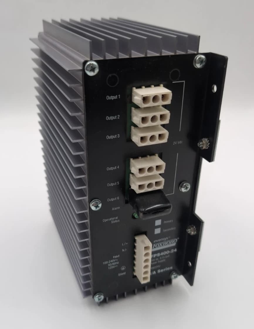 FOXBORO INVENSYS FPS400-24 I/A Series P0922YU Rev F Power Supply USED – image 1