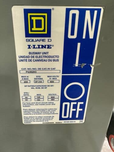 Square D PQ3620G – image 1