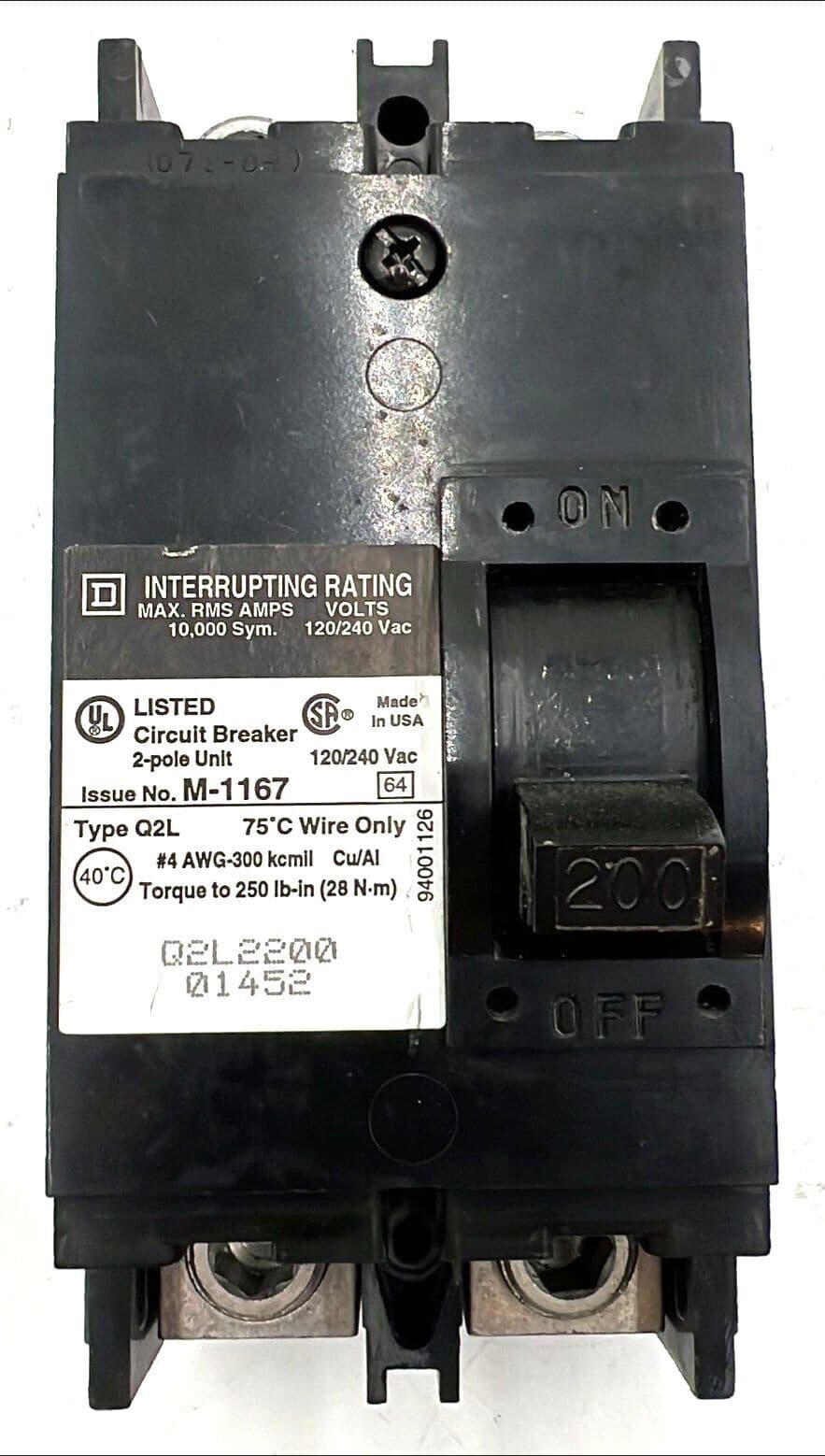 Square D Q2L2200 – image 1