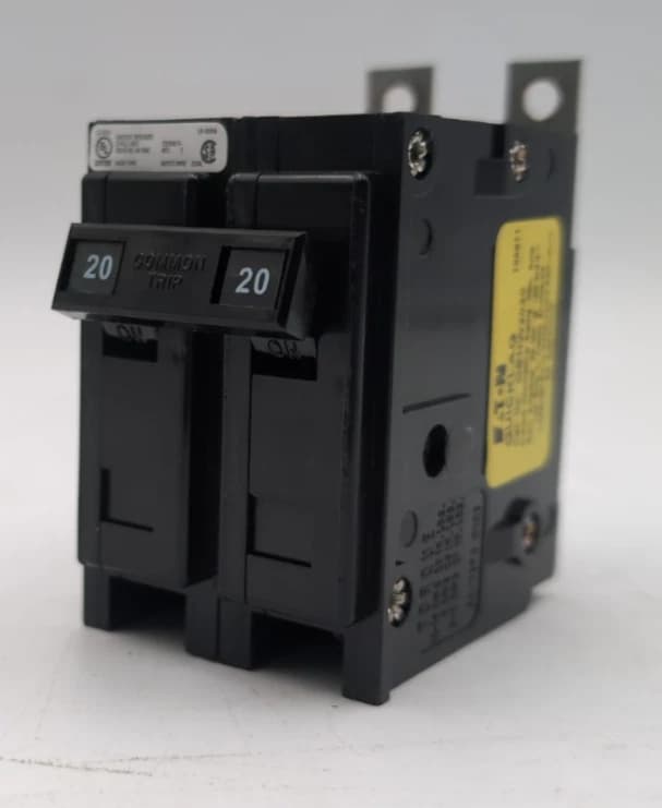Eaton QBHW2020 Bolt On Circuit Breaker 20A 2P 240V 1PH 20 Amp 240 Volt USED – image 1