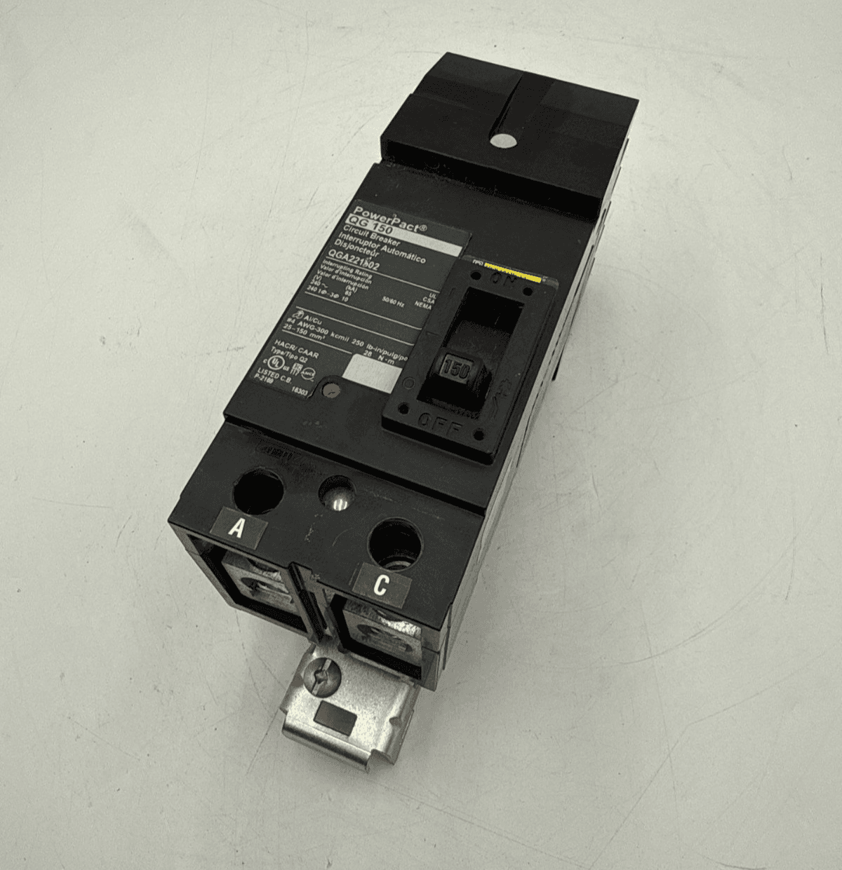 Square D QGA221502 I-Line Circuit Breaker 150A 2P 240V QGA 150 Amp 2 Pole QG 150 – image 1