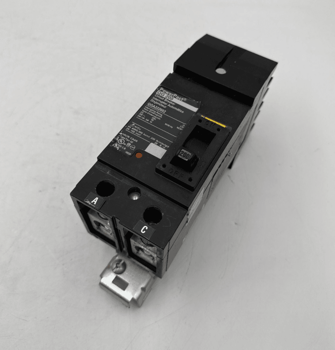 Square D QGA222002 I-Line Circuit Breaker 200A 2P 240V QGA 200 Amp 2 Pole CHIP – image 1