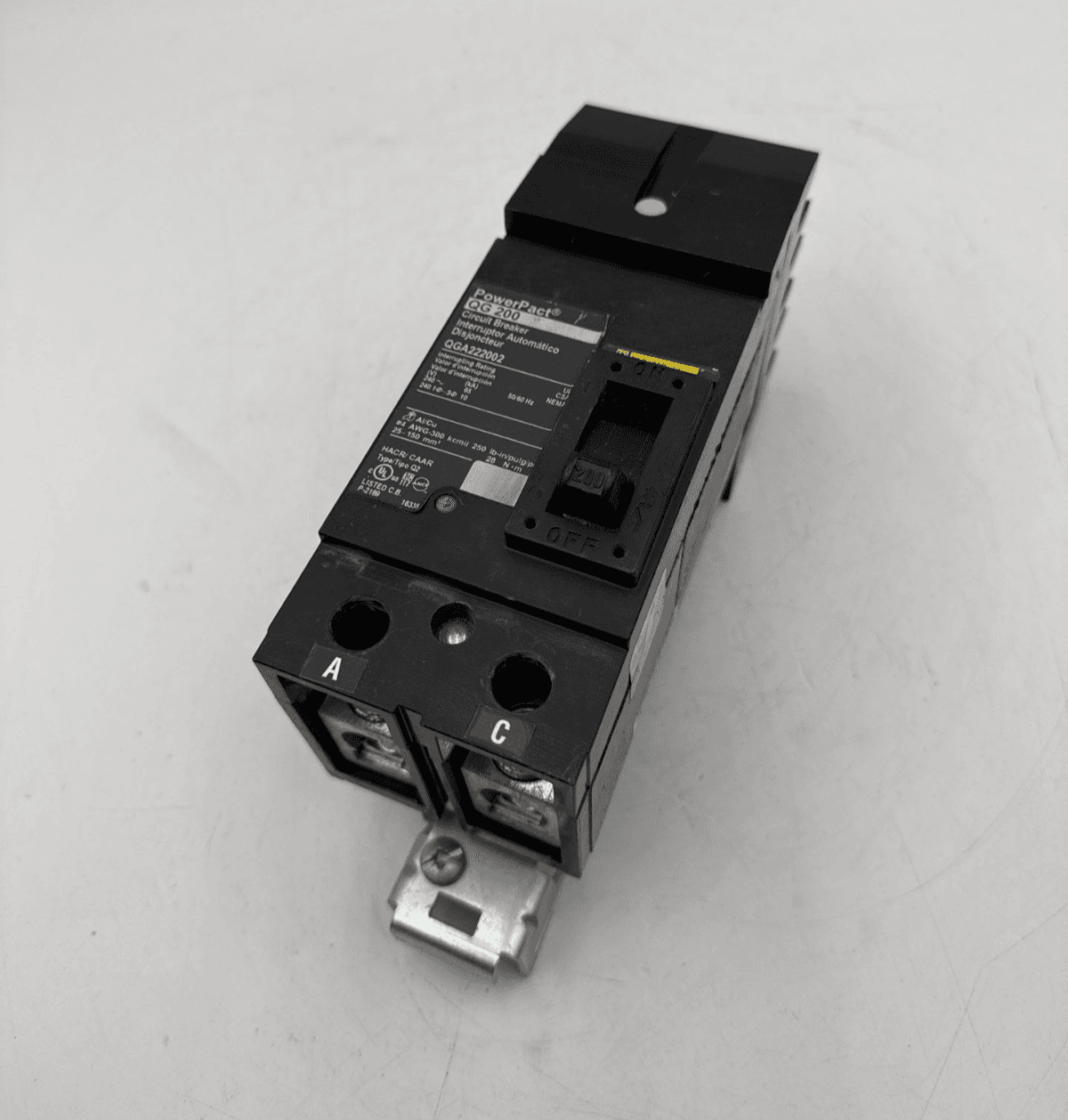 Square D QGA222002 I-Line Circuit Breaker 200A 2P 240V QGA 200 Amp 2 Pole QG 225 – image 1