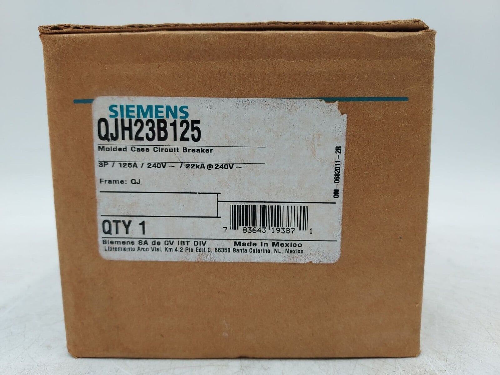 Siemens QJH23B125 – image 1