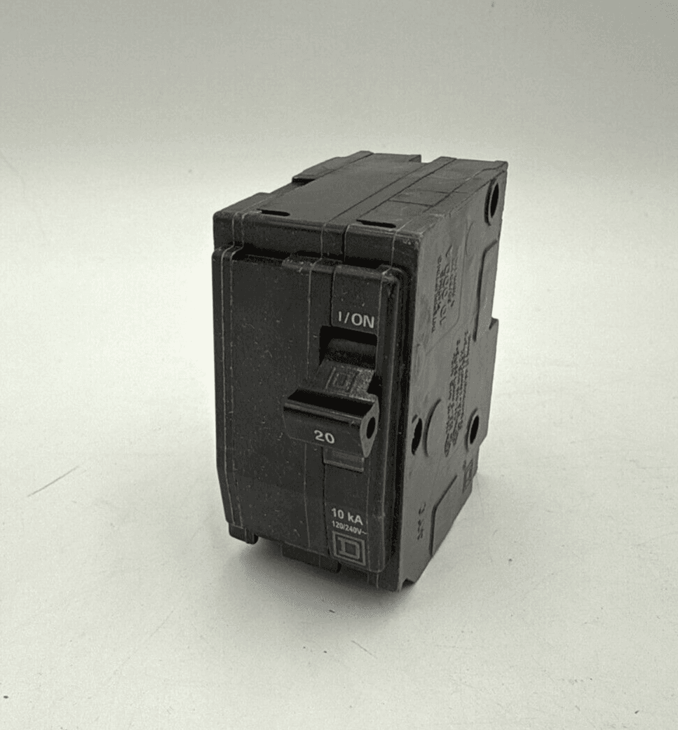 Square D QO220 Circuit Breaker 20A 2P 120/240V QO Plug On 20 Amp 2 Pole – image 1